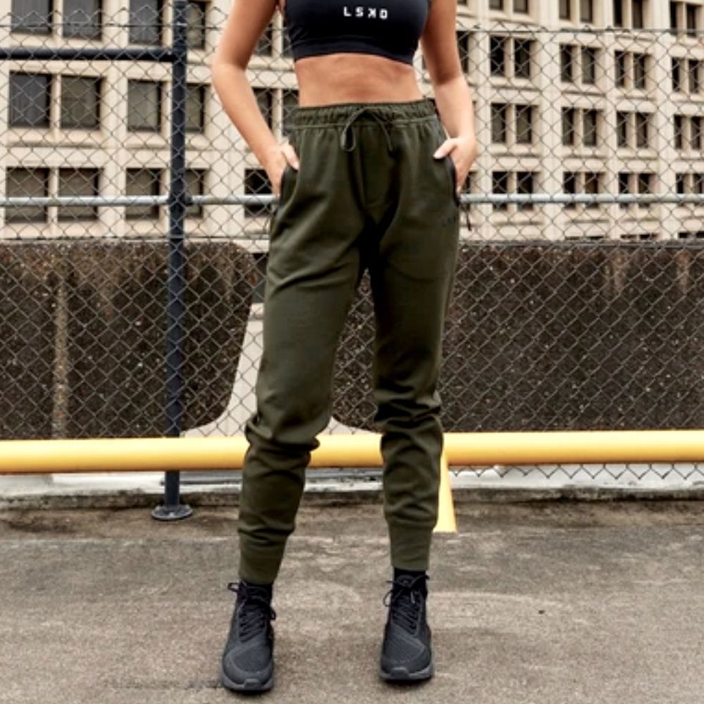 Olive Green Women's Jogger Track Pants - Casual Comfort